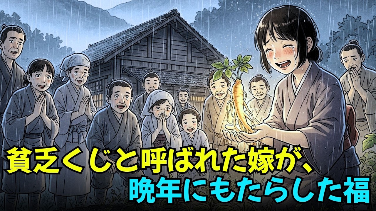 貧乏くじと呼ばれた嫁が、晩年にもたらした福 | 昔話 | 日本民話