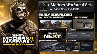 FULL MW4 BETA Download, Content Overview & File Sizes… (EARLY ACCESS)