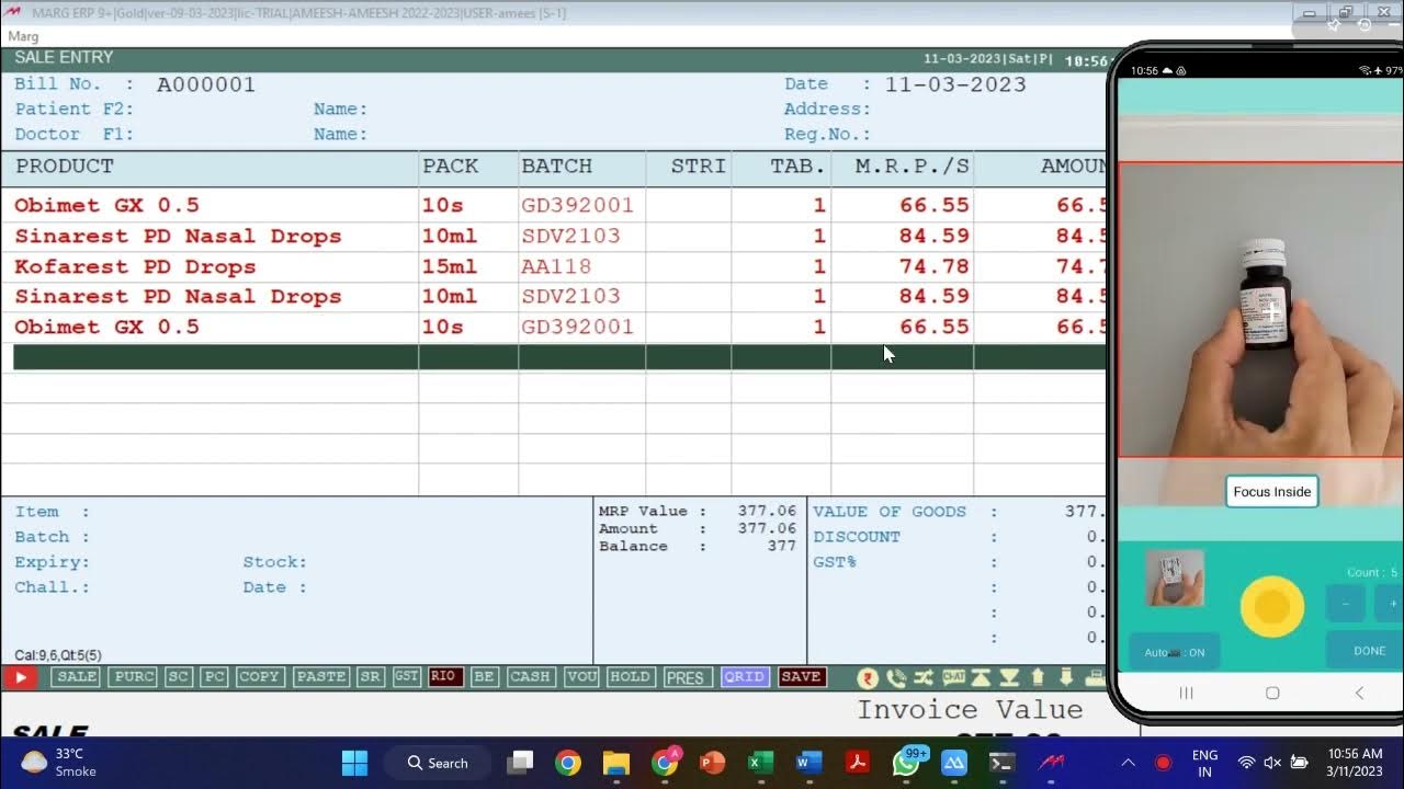 Marg zero data entry software youtube