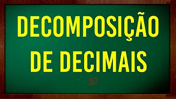 Como decomponha o número decimal 7-5?