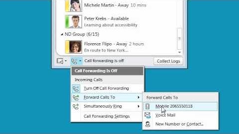 Microsoft Lync: How to forward all calls
