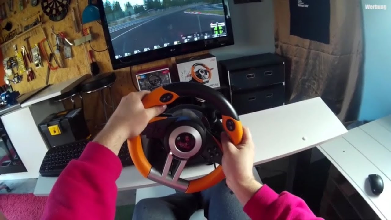 Speedlink Drift OZ Lenkrad Test - YouTube