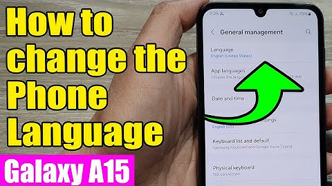 🌍 Samsung Galaxy A15: How to change the Phone Language | Easy Guide