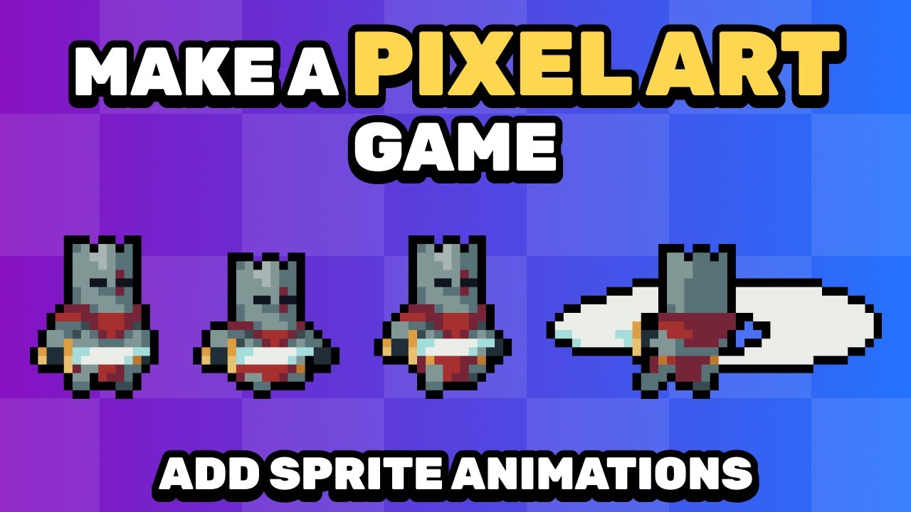 How to Make a Pixel Art Game in Godot 4 - Add Sprite Animations - YouTube