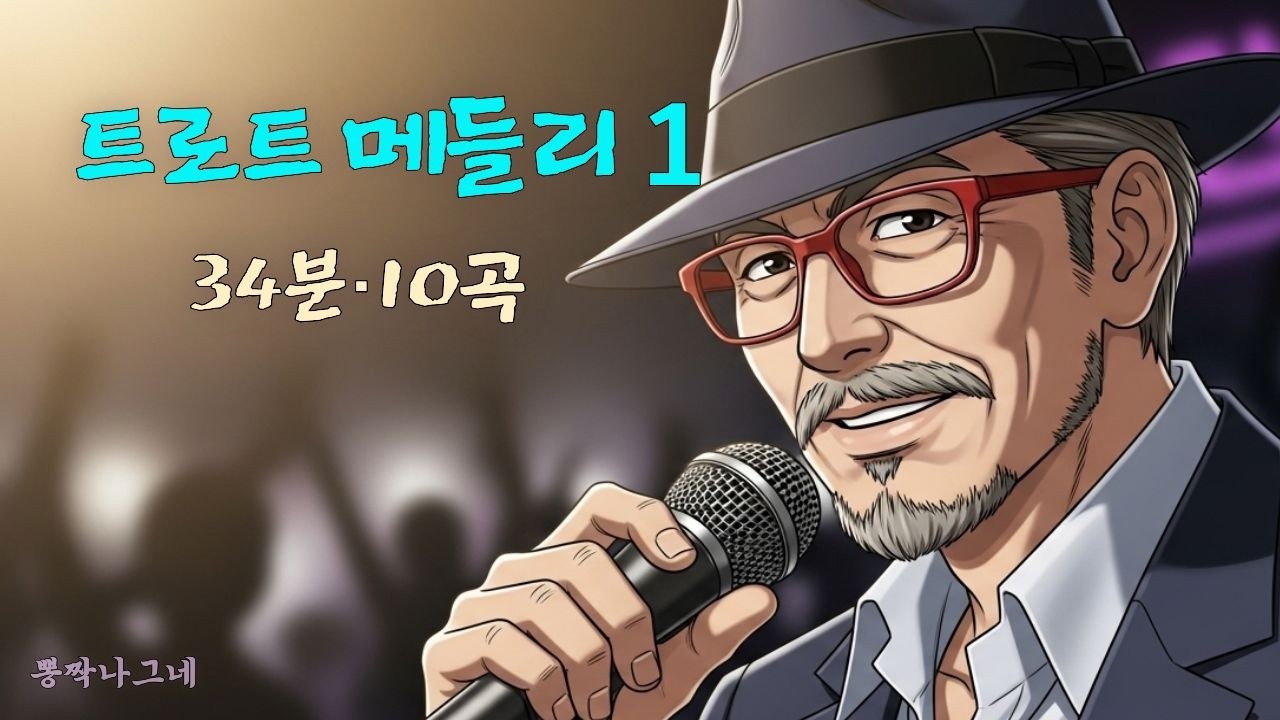 트로트 메들리 34분｜중년 마음 달래는 10곡