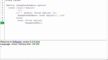 Back-pocket code: Filter a List (Racket)