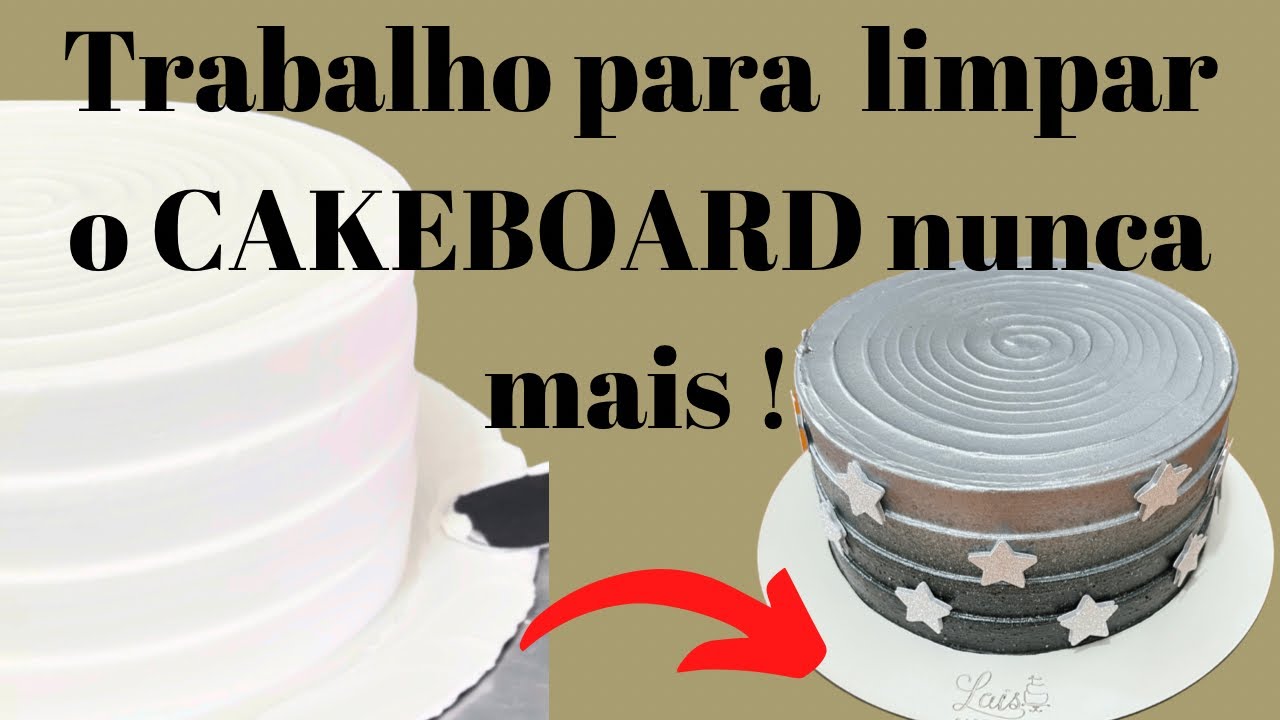 COMO EU LINPO MEU CAKEBOARD ASSIM É MUITO PRÁTICO!