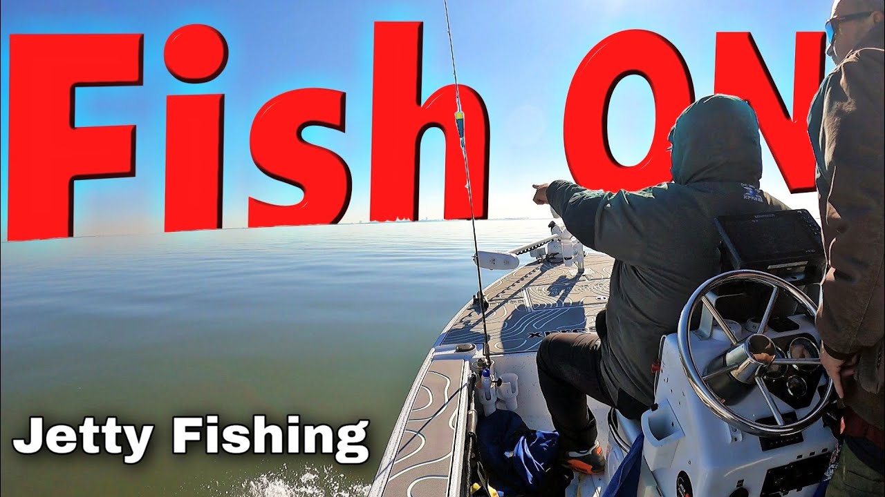 ** FISH ON ** Jetty Fishing Fishing Galveston Texas YouTube