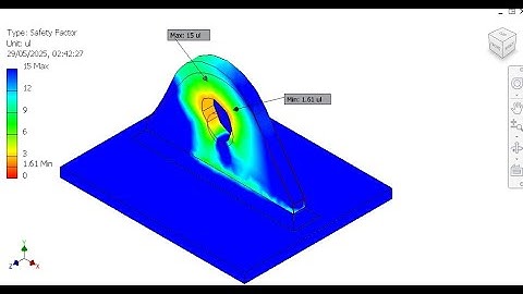 AUTODESK INVENTOR - Elementos Finitos - FEM - Oreja de Izaje - Estático