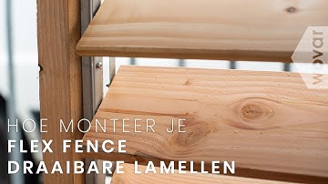 Installing rotating slats yourself | Flex fence slats