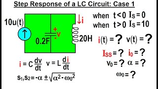 Electrical Engineering: Ch 9: 2nd Order Circuits (55 of 76) Step Response of a LC Circuit: Case 1