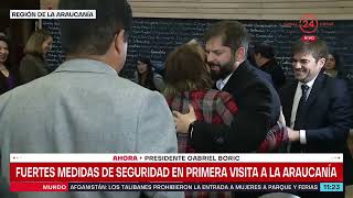 Primer viaje del Presidente Boric a la Araucanía | 24 Horas TVN Chile