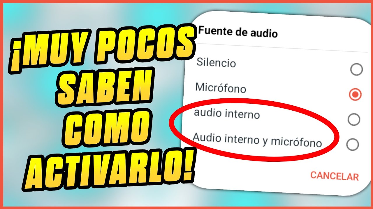 Como Grabar Audio Interno En Android En Este 2023 Nuevas Opciones Que No Conocías Youtube 7955