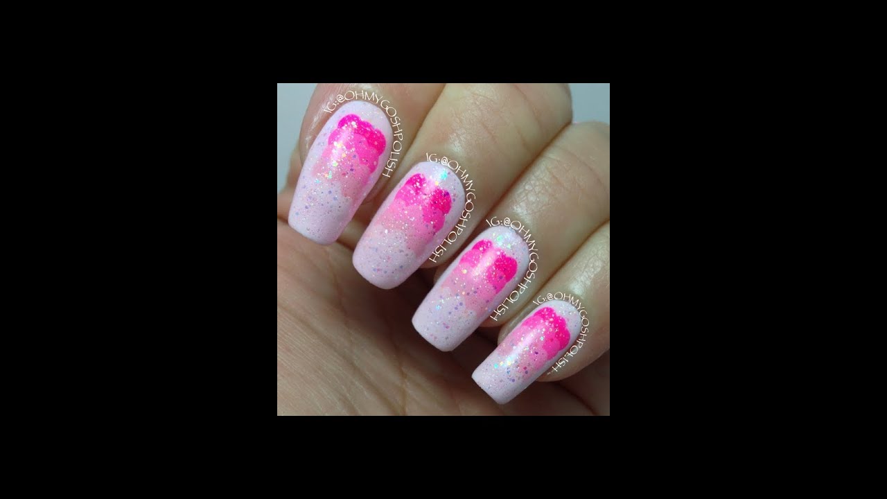 Ohmygoshpolish Ombre Dotty Mani