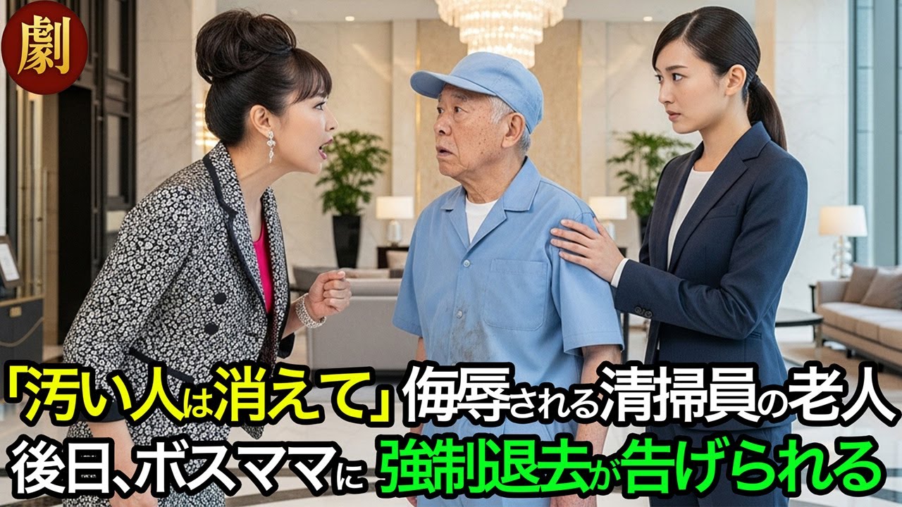 「あなたは場違い」タワマンで侮辱された清掃員。しかし翌週、老人の正体が発覚し、ボスママ家庭に強制退去命令！