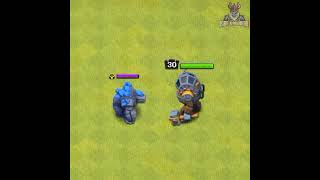 Max Golem Vs Max Battle Machine...#Shorts#Shortsvideo#Clashofclans