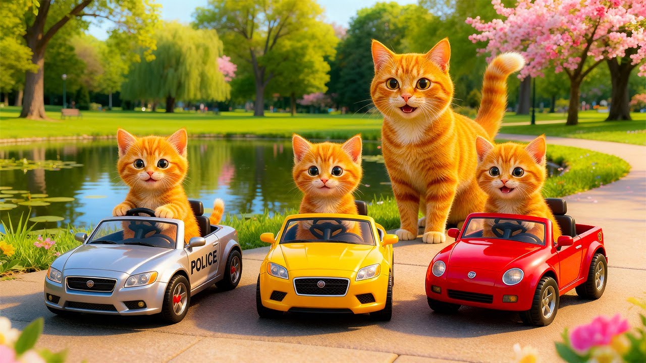 Mama Cat’s Cozy Farm Day 🌾🐱 Teaching Her Kittens Love, Care, and Warmth ❤️🐾