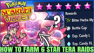 How to Beat \& Unlock 5 + 6 Star Tera Raids Easy \& Fast - Endgame Guide - Pokemon Scarlet Violet!