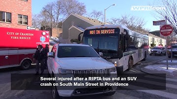 VIDEO NOW: Several injured after a crash involving RIPTA Bus and SUV