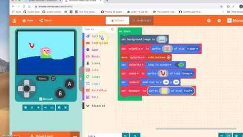 Makecode Arcade Intro Part 1