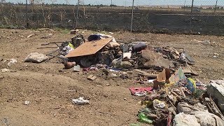 Various agencies rallied together to clean up a large area in
fairfield where dozens of homeless made their home for several weeks.