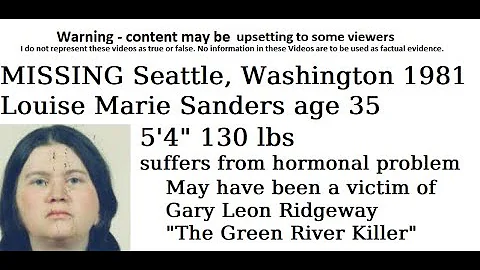 MISSING Louise Marie Sanders age 35 1981 Seattle, ...