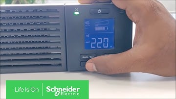 How to Set Lower Bypass Voltage Limit in SRV6KL-IN Through the Display | Schneider Electric Support