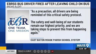 EBR School System issues statement after child left on school bus