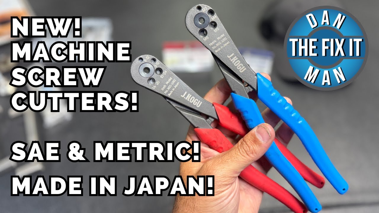 NEW! TOOLS FROM JAPAN! J. KOGU Machine Screw Cutters for INCH / SAE & METRIC Screws - MADE IN JAPAN!