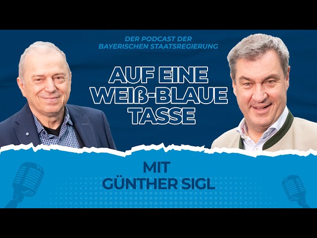 „Auf eine weiß-blaue Tasse“: Ministerpräsident Dr. Markus Söder und Günther Sigl
