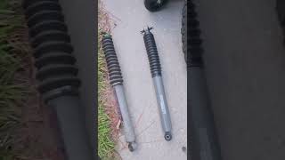 The jeep wrangler gets new rear shocks #maxpeedingrods #diy #tools