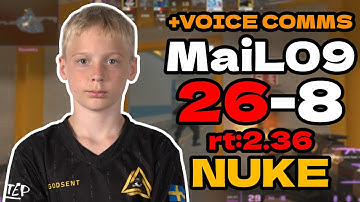 MaiL09 (26-8) rt:2.36 +VOICE COMMS (nuke) | EU FACEIT RANKED | Jul 27, 2025 #cs2 #pov