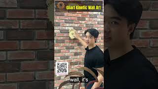 ETSY SHOP  Calming No Battery Kinetic Wood Pattern  Smooth Rotary Motion #EtsyShop #KineticWallArt #