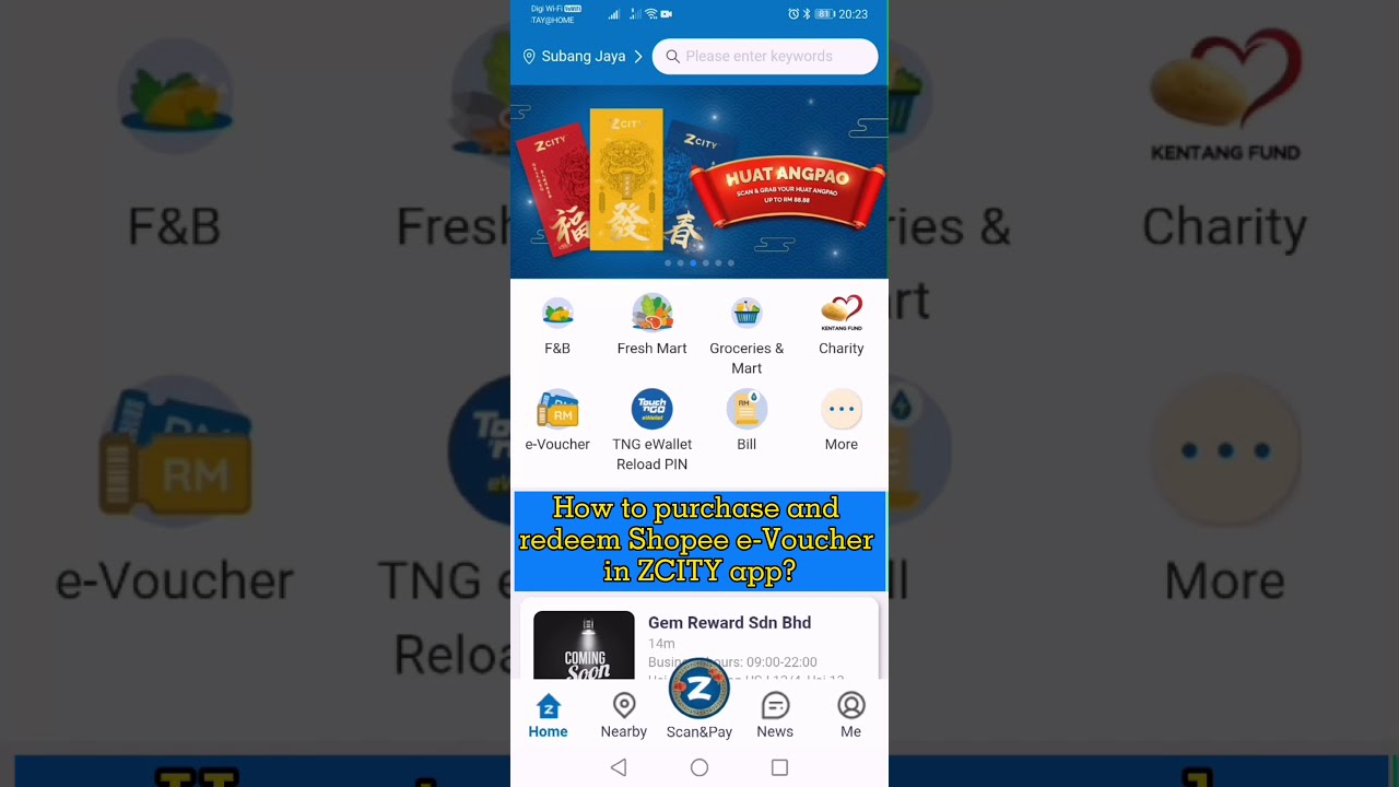 How To Purchase Redeem Shopee E Voucher In Zcity Youtube