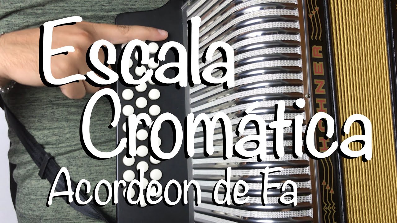 #TEORÍA Escala Cromática en Acordeon de FA (Notas sencillas)