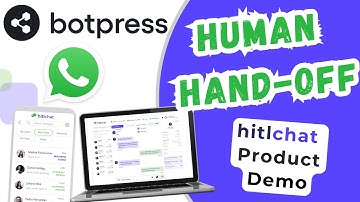 Human Hand-off for Botpress WhatsApp chatbots - Hitlchat Product Demo