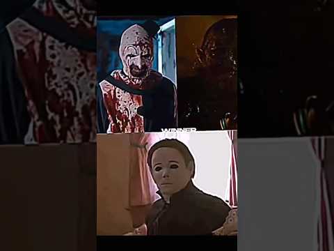 Michael myers vs art and leatherface.#movies #battle#debate