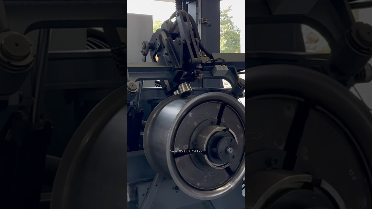 CNC fan flanging machine for industrial axial fan, duct fan