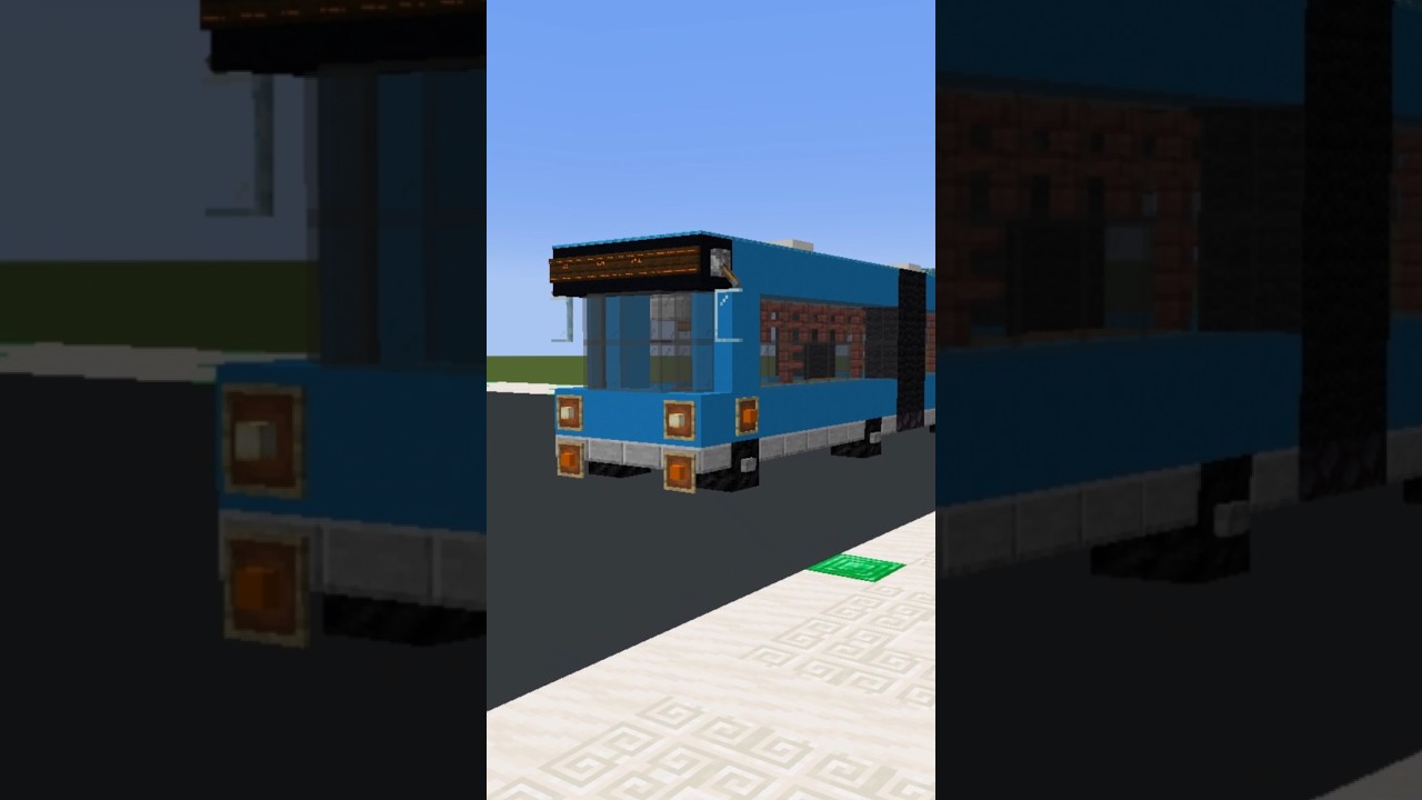 Articulated city bus! Follow for DAILY Minecraft Content! 
