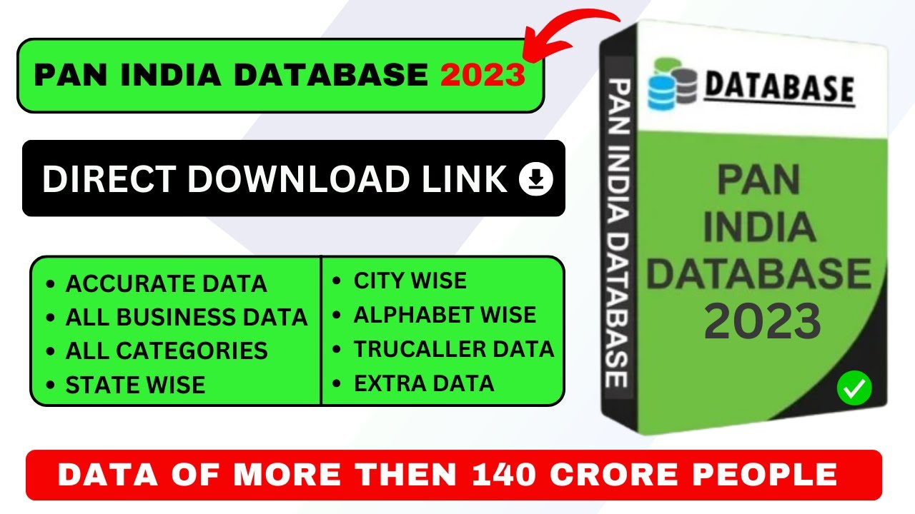 all india database | Pan India Database 2024 | 2023 UPDATED | pan india database 2023
