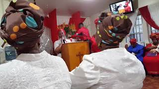 Woman in Red Divine Worship 09/24/2017 #