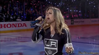 Pia Toscano Sings The National Anthem - LA Kings vs San Jose Sharks WCQF Game #5 - 4/22/16