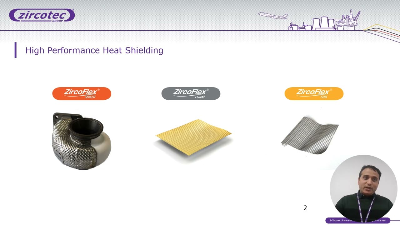 Presentation of Zircotec's range of proprietary high-performance metallic heat shield technologies.