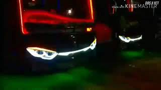 Bus malam full Strobo dj kemarin