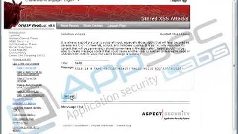 Java Secure Coding: Output Encoding 7 1 Stored XSS Attacks