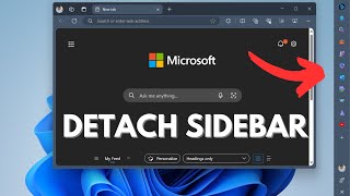 how to detach & reattach sidebar in microsoft edge (in canary)