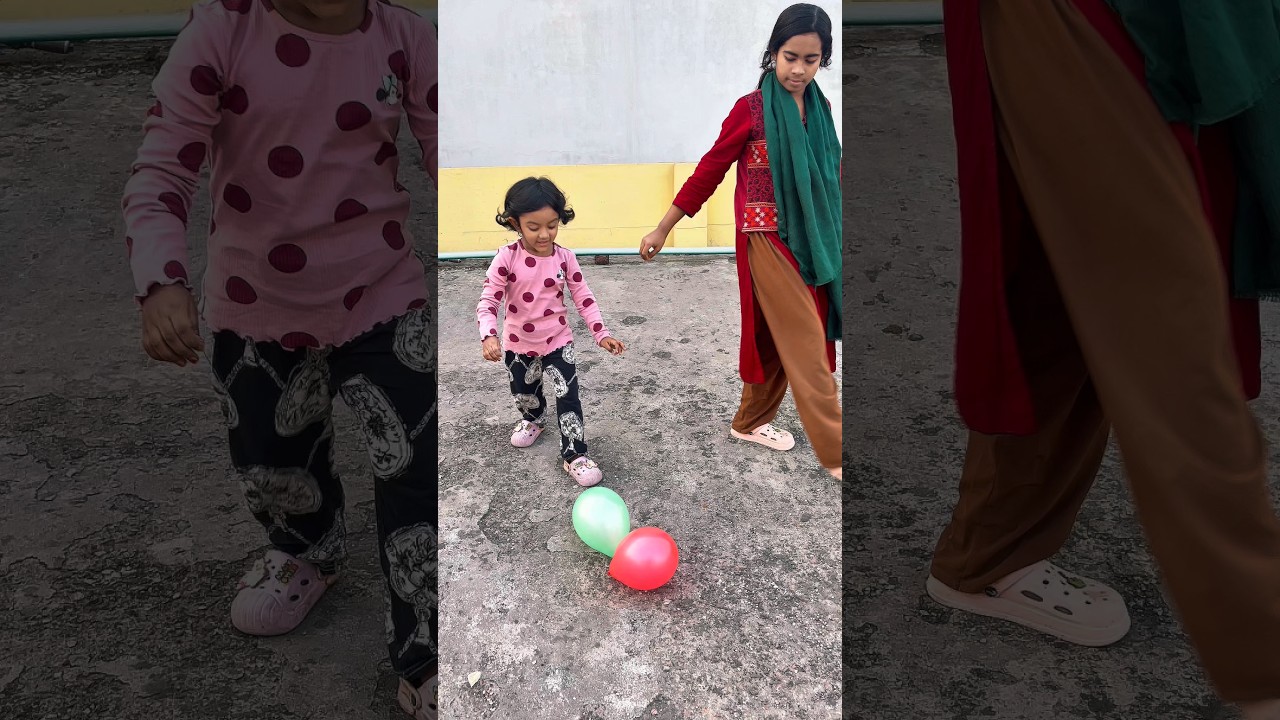 বেলুন ফাটানোর আগে হুমায়রা এটা কি করলো দেখুন 🎈😱😛😜😝 #funny #viralvideo #cutebaby #shorts