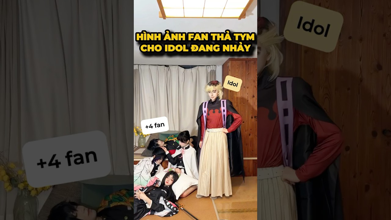 Cách fan thả tym cho idol🥹- Hội nhà bướm x Douma#cosplay #shorts #minnacosplay