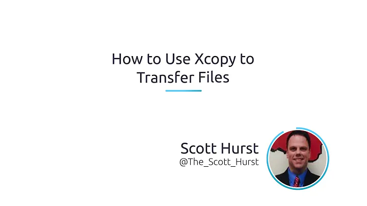 How To Use XCopy To Transfer Files