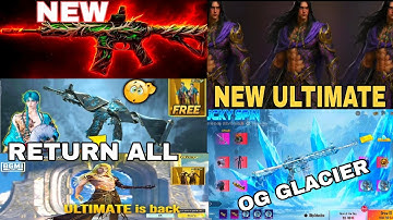 🎈NEW M416 SKIN | M416 GLACIER & TIGER M4 | NEXT UC UP EVENT | NEW ULTIMATE SET | RETURN ULTIMATE SET